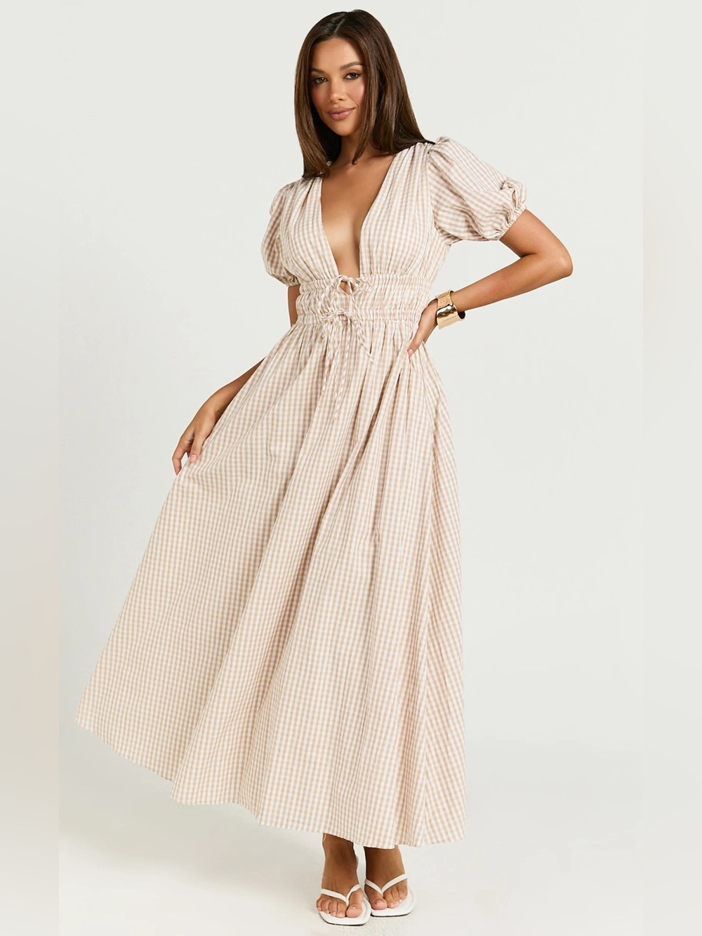 Showpo gingham midi dress